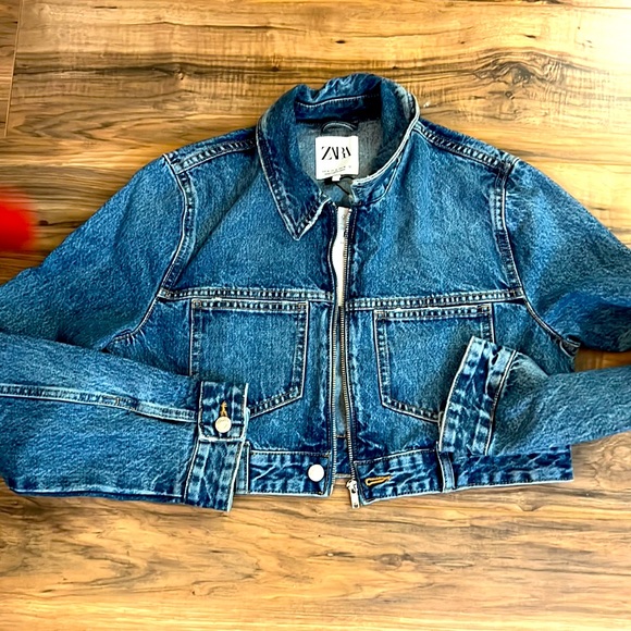 Zara Jackets & Coats Zara Jeans Crop Jacket New Size Medium Teen